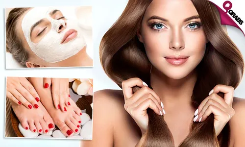 Killer Beauty Deal: Express Facial with Face Mask + Mani-Pedi + Foot Reflexology + Hair Treatment & Blow-dry!